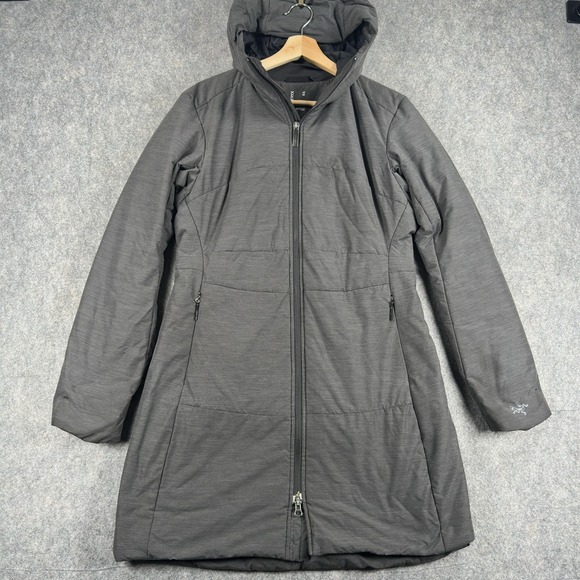 Arc'teryx Jackets & Blazers - Arc'teryx Coat Womens Medium Gray Polycotton Darrah Hooded Insulated Parka